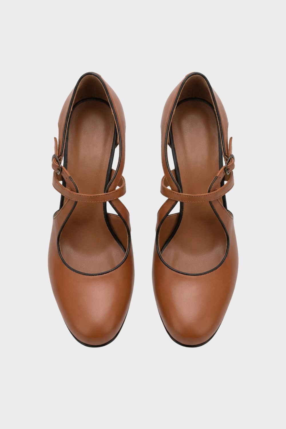 Women's Strapped Block Heel Pumps