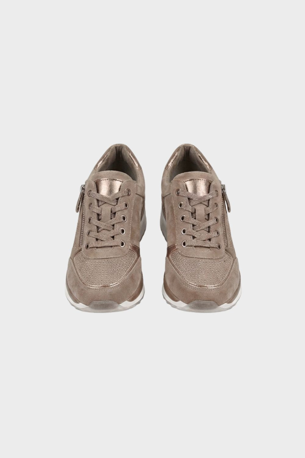 Women's Zip and Lace Sneakers