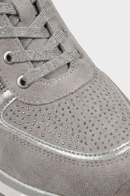 Women's Zip and Lace Sneakers