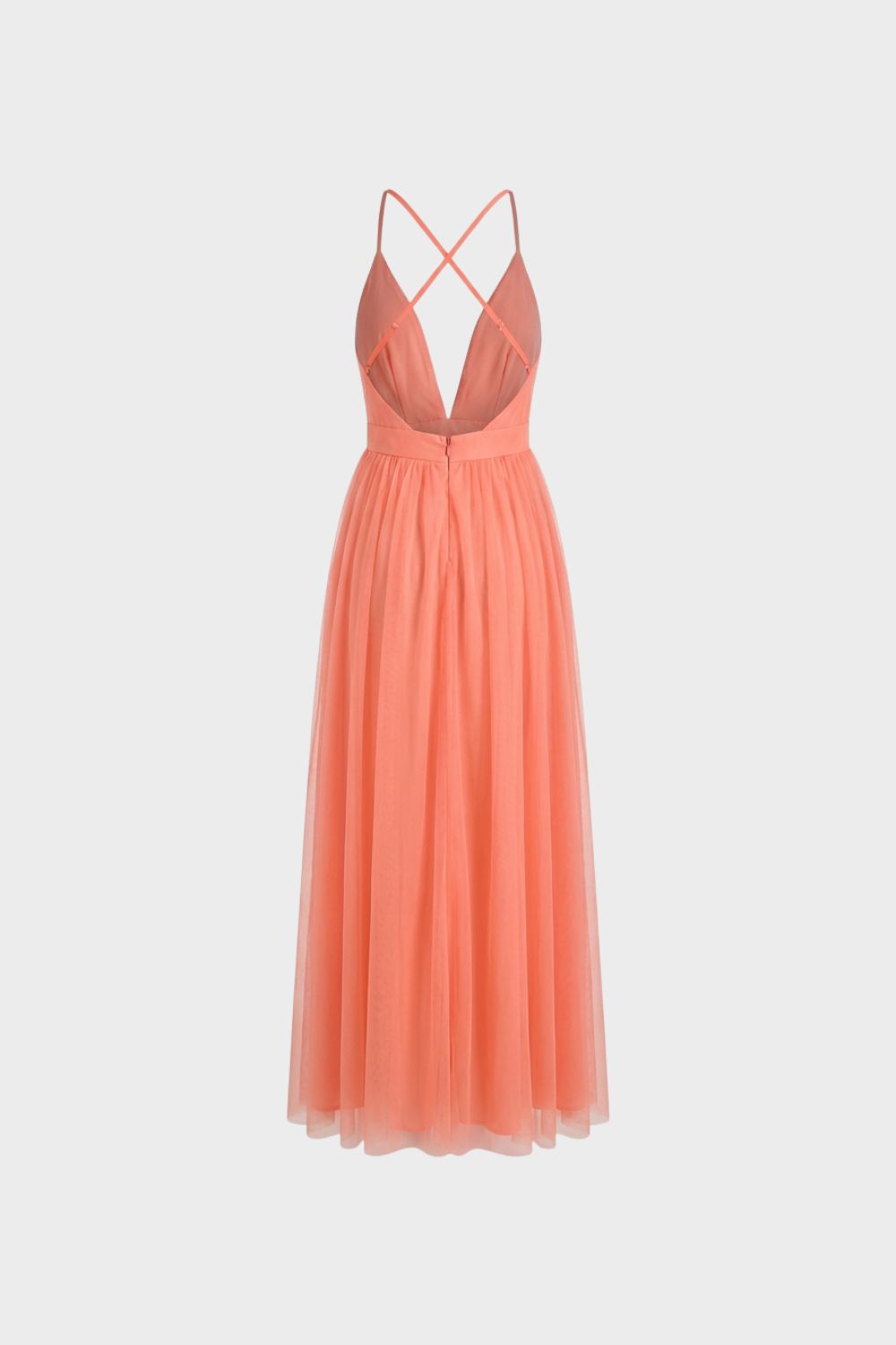Women's V-Neck Spaghetti Strap Maxi Dress