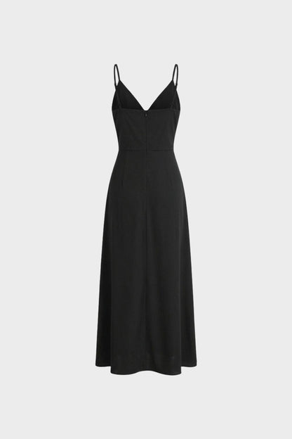 Women's V-Neck Spaghetti Strap Maxi Dress