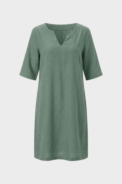 Women's V-Neck Short Sleeve Dress