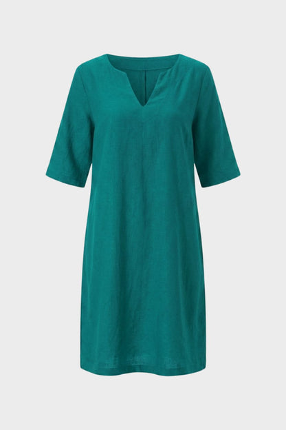 Women's V-Neck Short Sleeve Dress