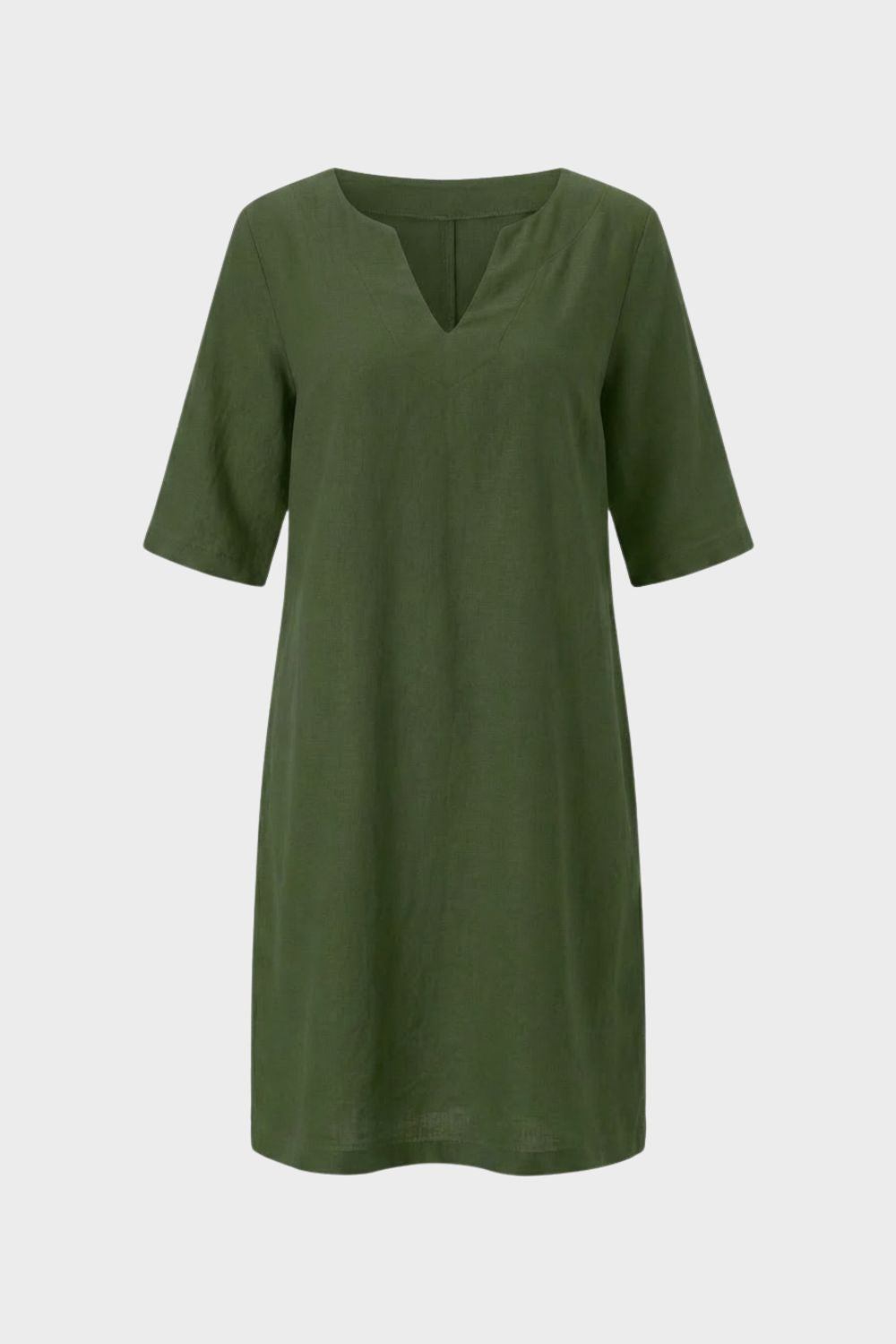 Women's V-Neck Short Sleeve Dress