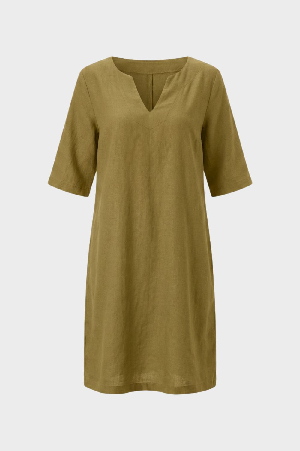 Women's V-Neck Short Sleeve Dress