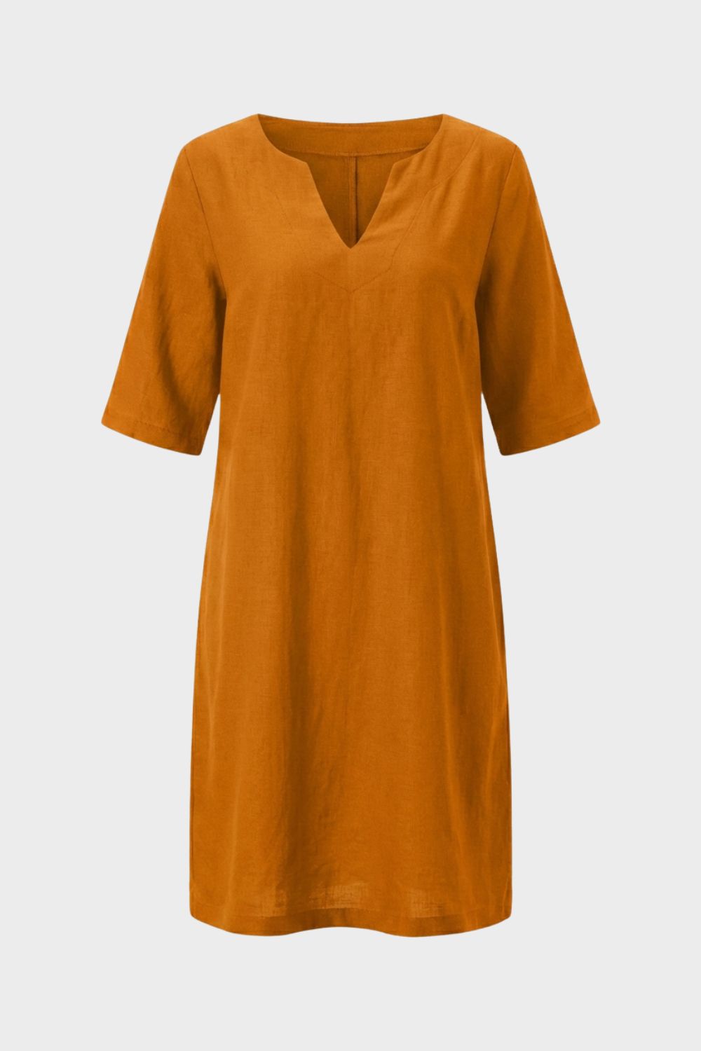 Women's V-Neck Short Sleeve Dress
