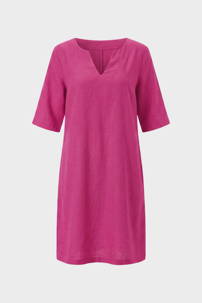 Women's V-Neck Short Sleeve Dress