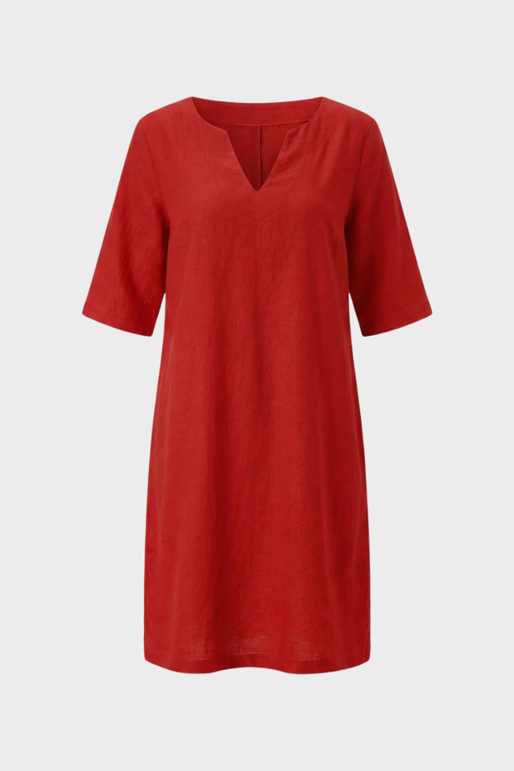 Women's V-Neck Short Sleeve Dress