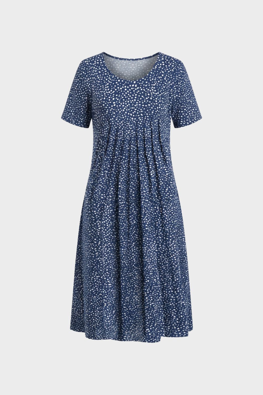 Floral Pattern Short Sleeve Summer Dress for Women