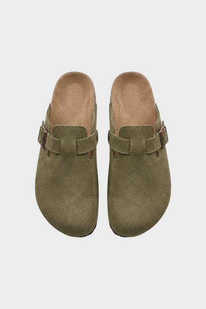Women's Buckled Closed Clogs