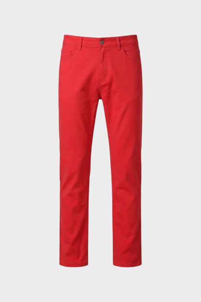Men's Slim Fit Chino Pants with Pockets