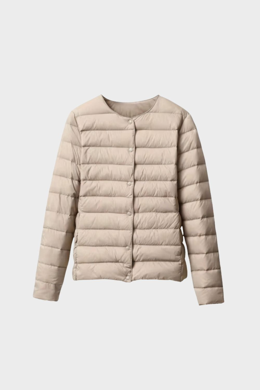 Lightweight Women's Quilted Jacket with Press Studs