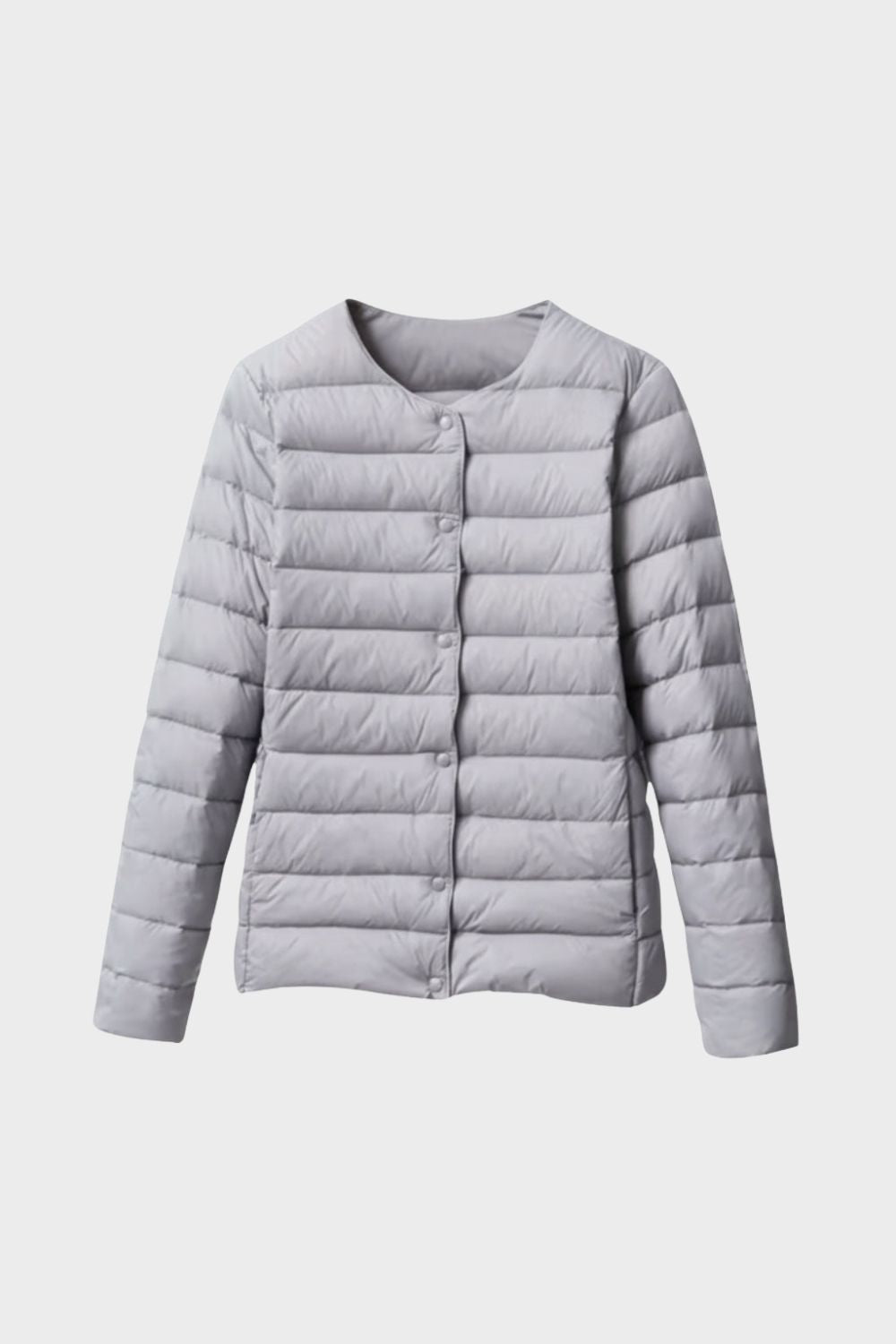 Lightweight Women's Quilted Jacket with Press Studs