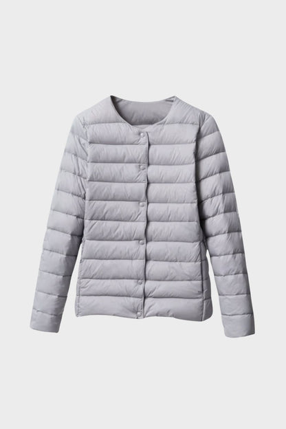 Lightweight Women's Quilted Jacket with Press Studs