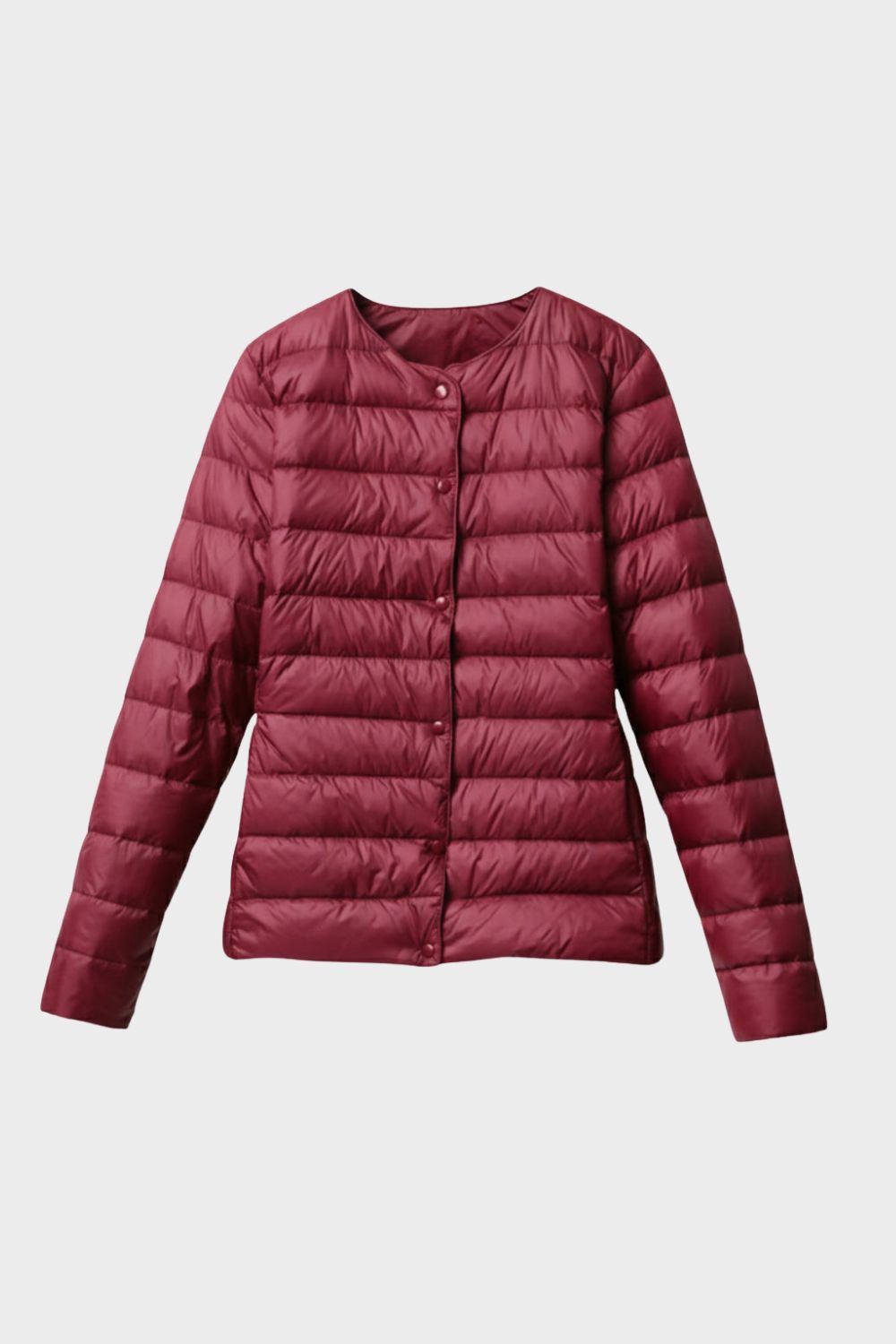 Lightweight Women's Quilted Jacket with Press Studs