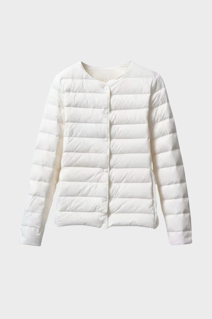 Lightweight Women's Quilted Jacket with Press Studs