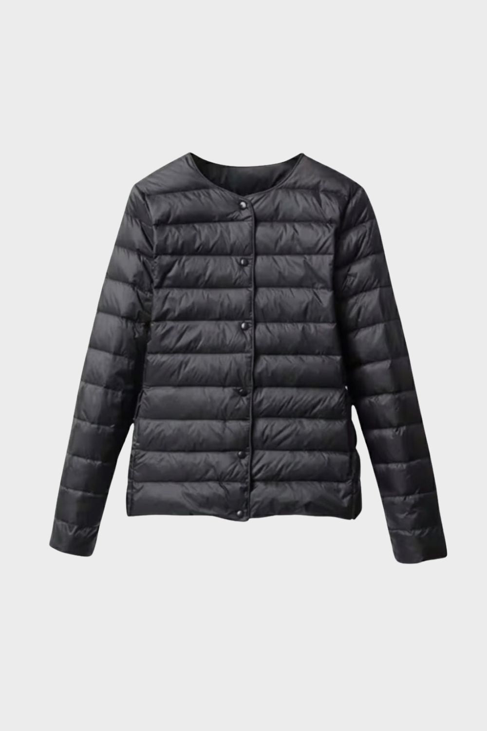 Lightweight Women's Quilted Jacket with Press Studs