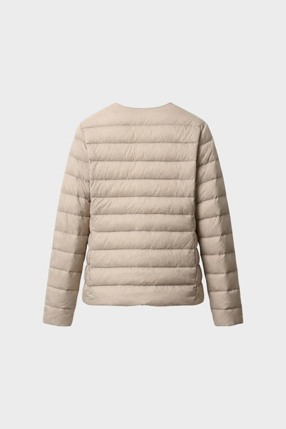 Lightweight Women's Quilted Jacket with Press Studs