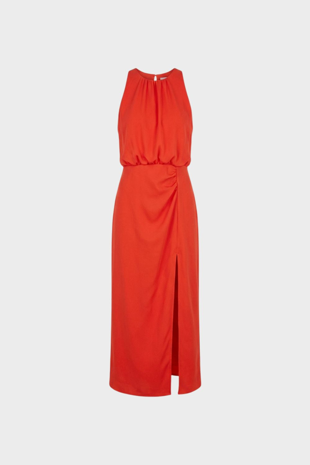 Sleeveless Women's Midi Dress with Slit