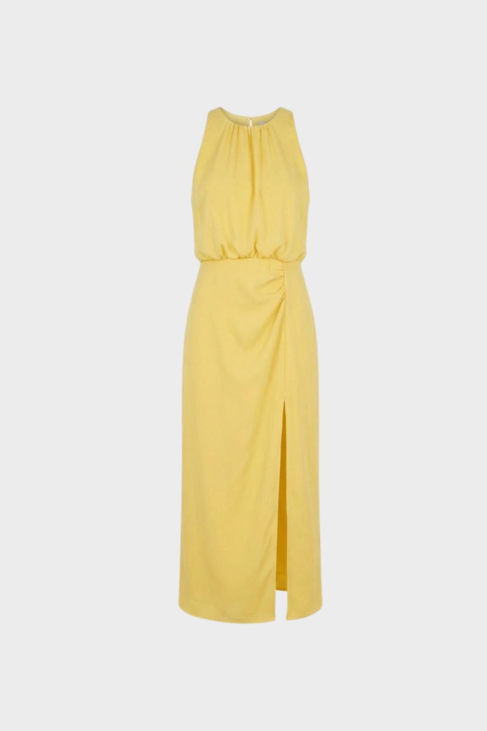 Sleeveless Women's Midi Dress with Slit