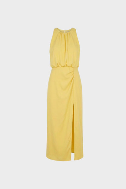 Sleeveless Women's Midi Dress with Slit