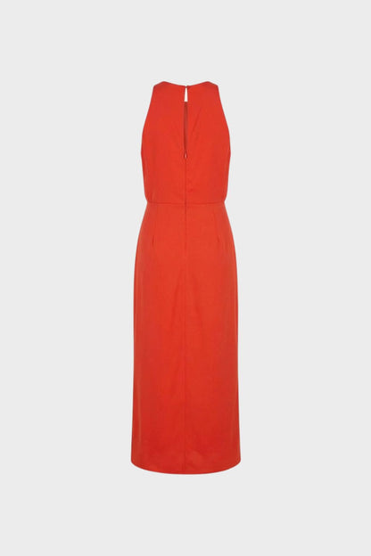 Sleeveless Women's Midi Dress with Slit