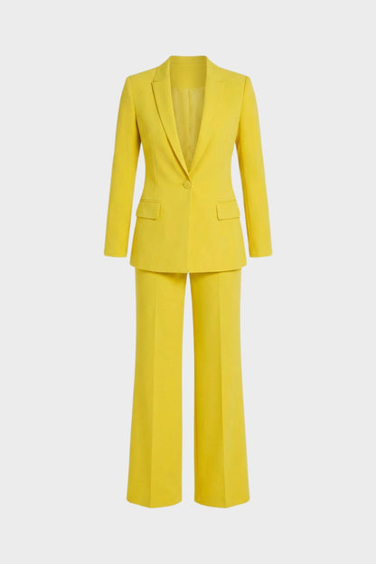 Women's Blazer Suit with Wide Trousers