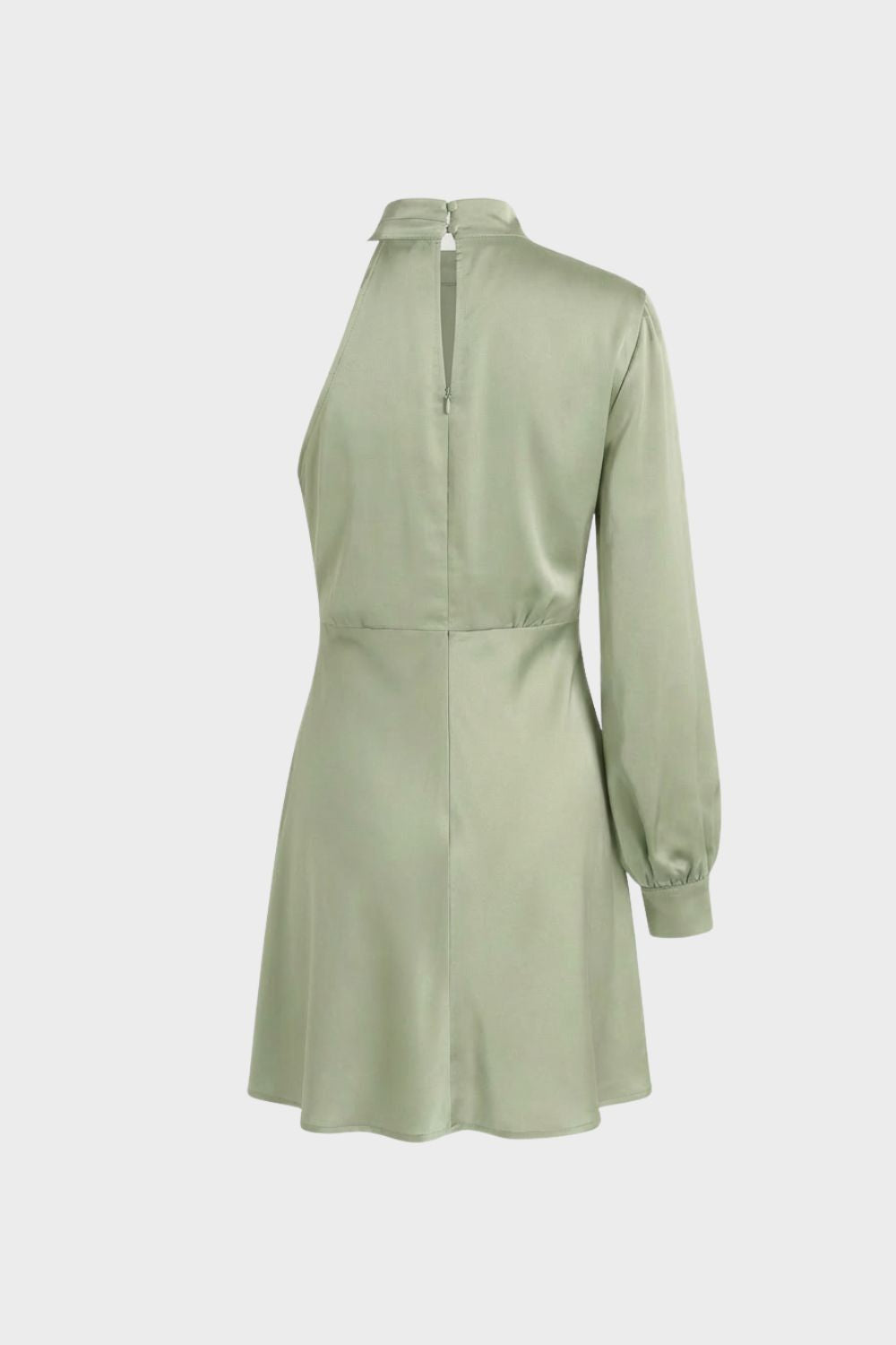 Women's Long Sleeve Stand-Up Collar Dress