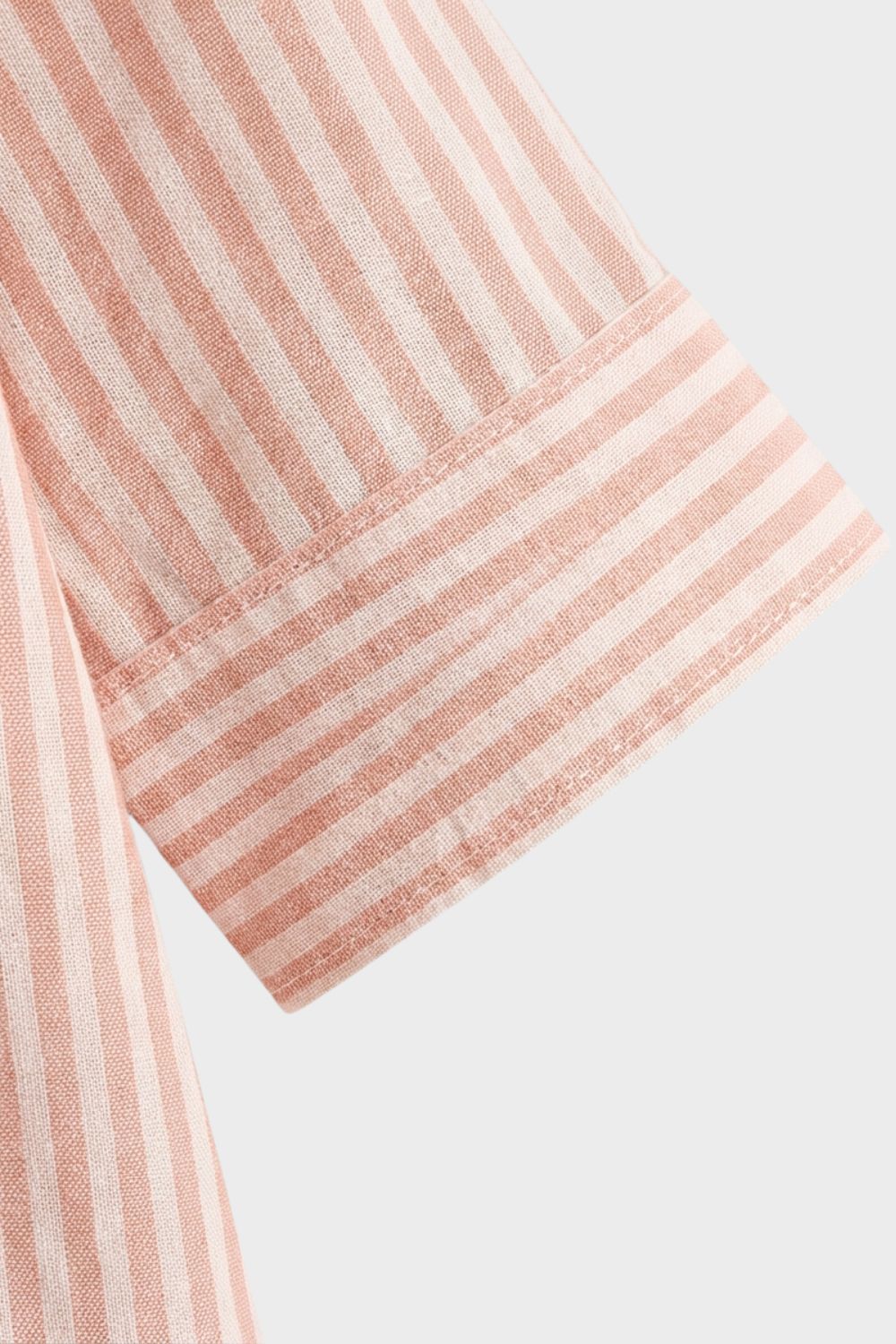 Women's Striped Shirt Dress with Button Placket