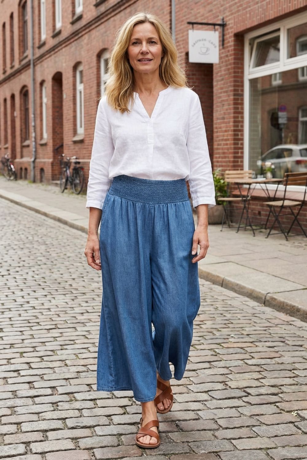 Rock Women's A-Line Maxi Skirt with Elastic Waist