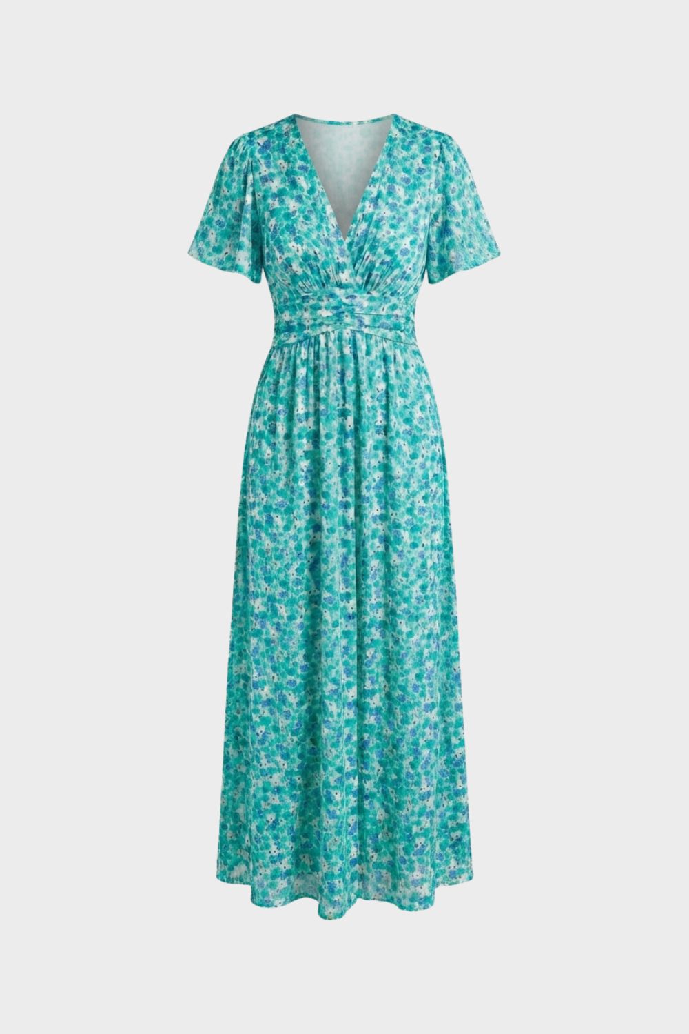 V-Neck Floral Maxi Dress for Women
