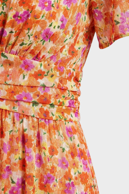 V-Neck Floral Maxi Dress for Women