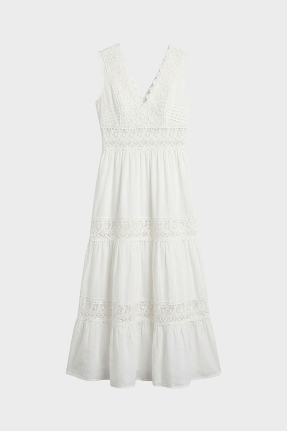 V-Neck Lace Maxi Dress for Women