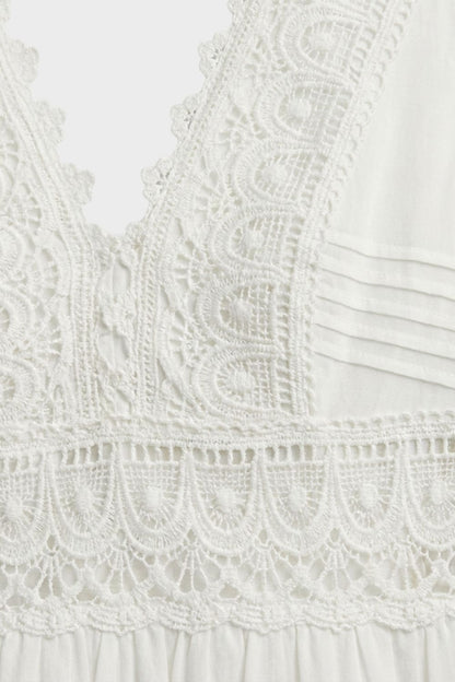 V-Neck Lace Maxi Dress for Women