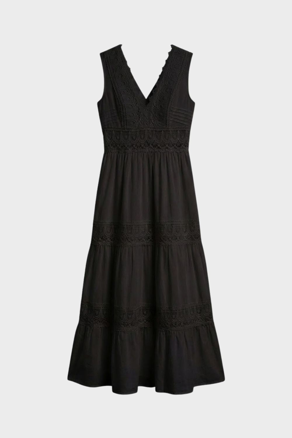 V-Neck Lace Maxi Dress for Women