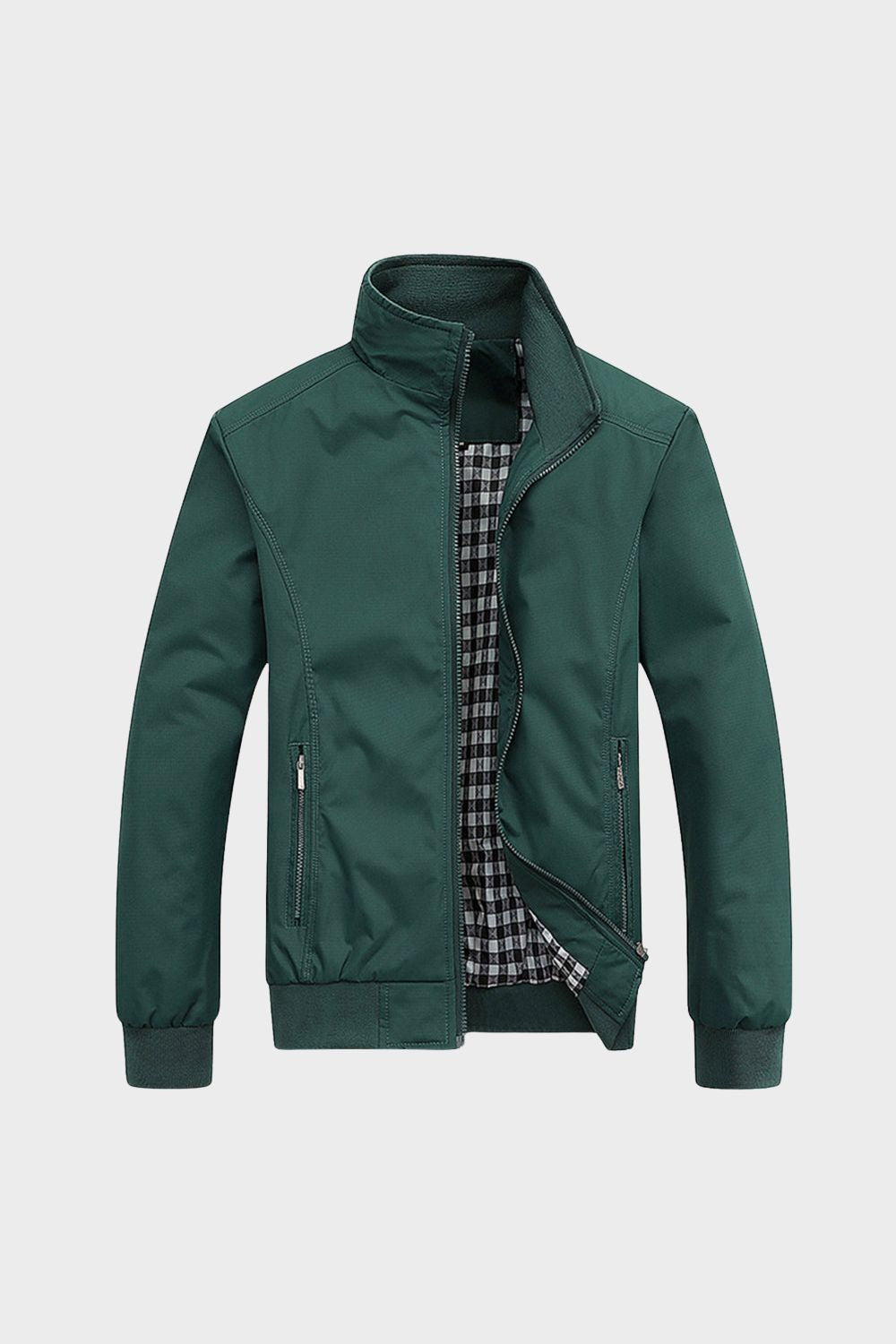 Men's Stand-Up Collar Zip Jacket