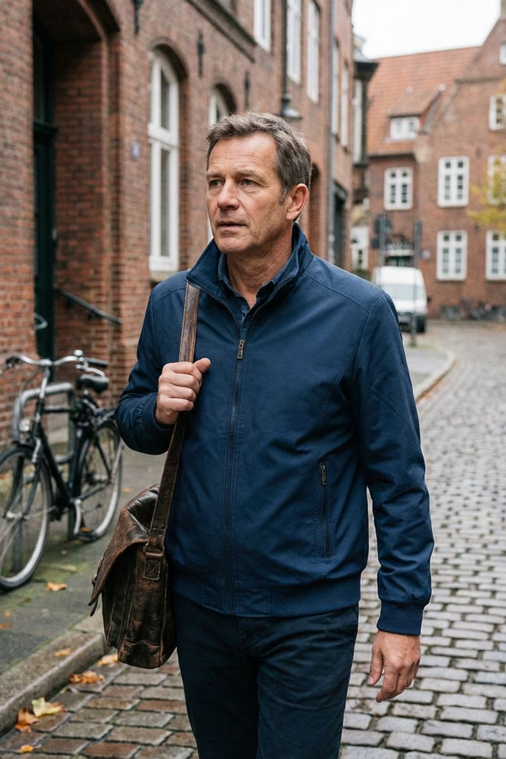 Men's Stand-Up Collar Zip Jacket