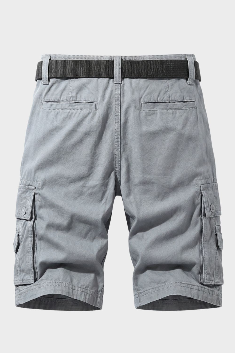 Men's Cargo Shorts with Pockets & Belt