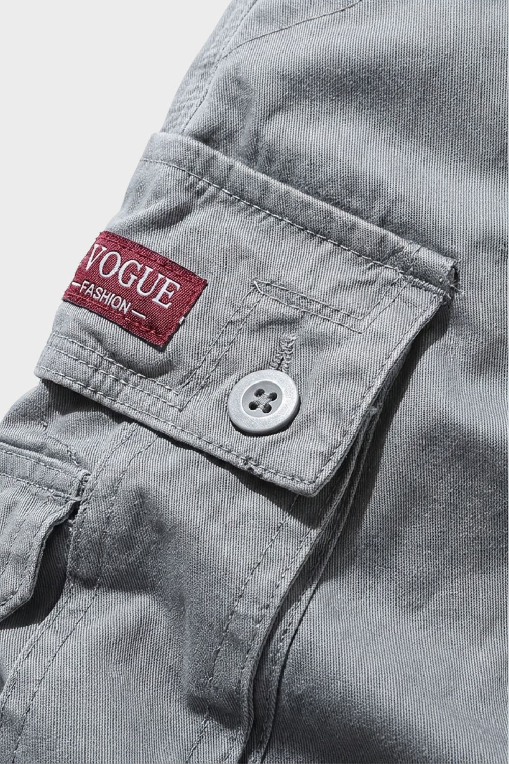 Men's Cargo Shorts with Pockets & Belt