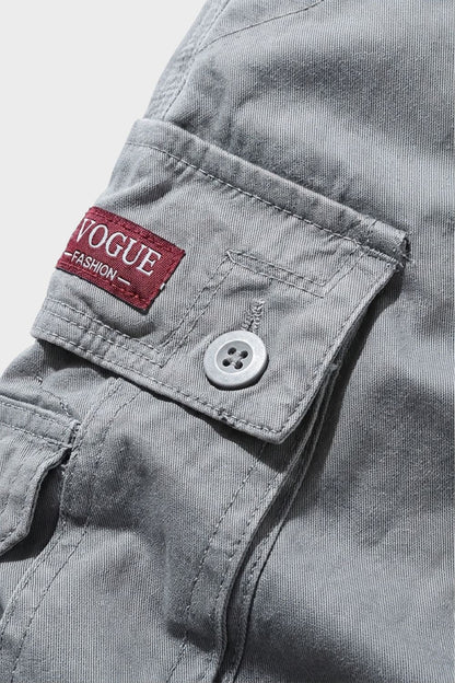 Men's Cargo Shorts with Pockets & Belt