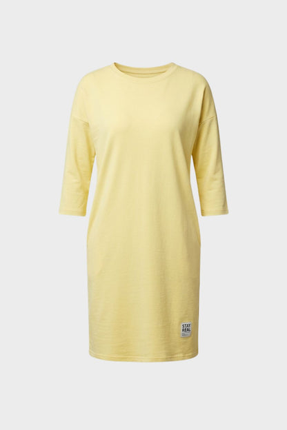 Women's Round Neck 3/4 Sleeve Jersey Dress