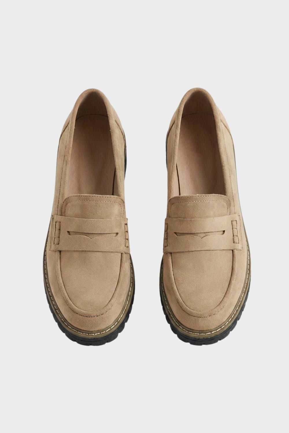 Women's Profile Sole Loafers with Decorative Tab