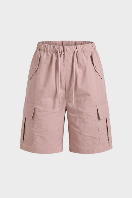 Women's Elasticated Waist Cargo Shorts