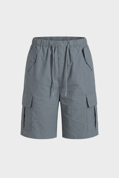 Women's Elasticated Waist Cargo Shorts
