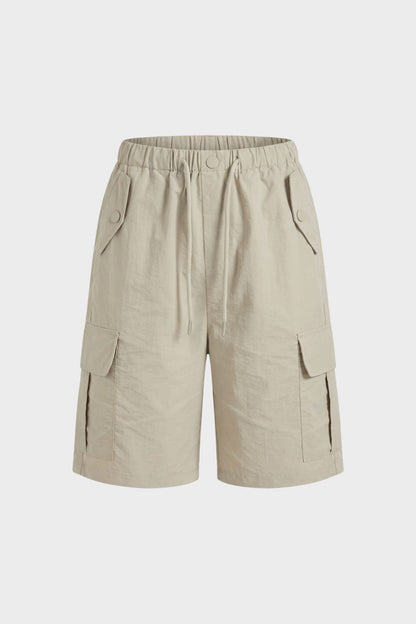 Women's Elasticated Waist Cargo Shorts