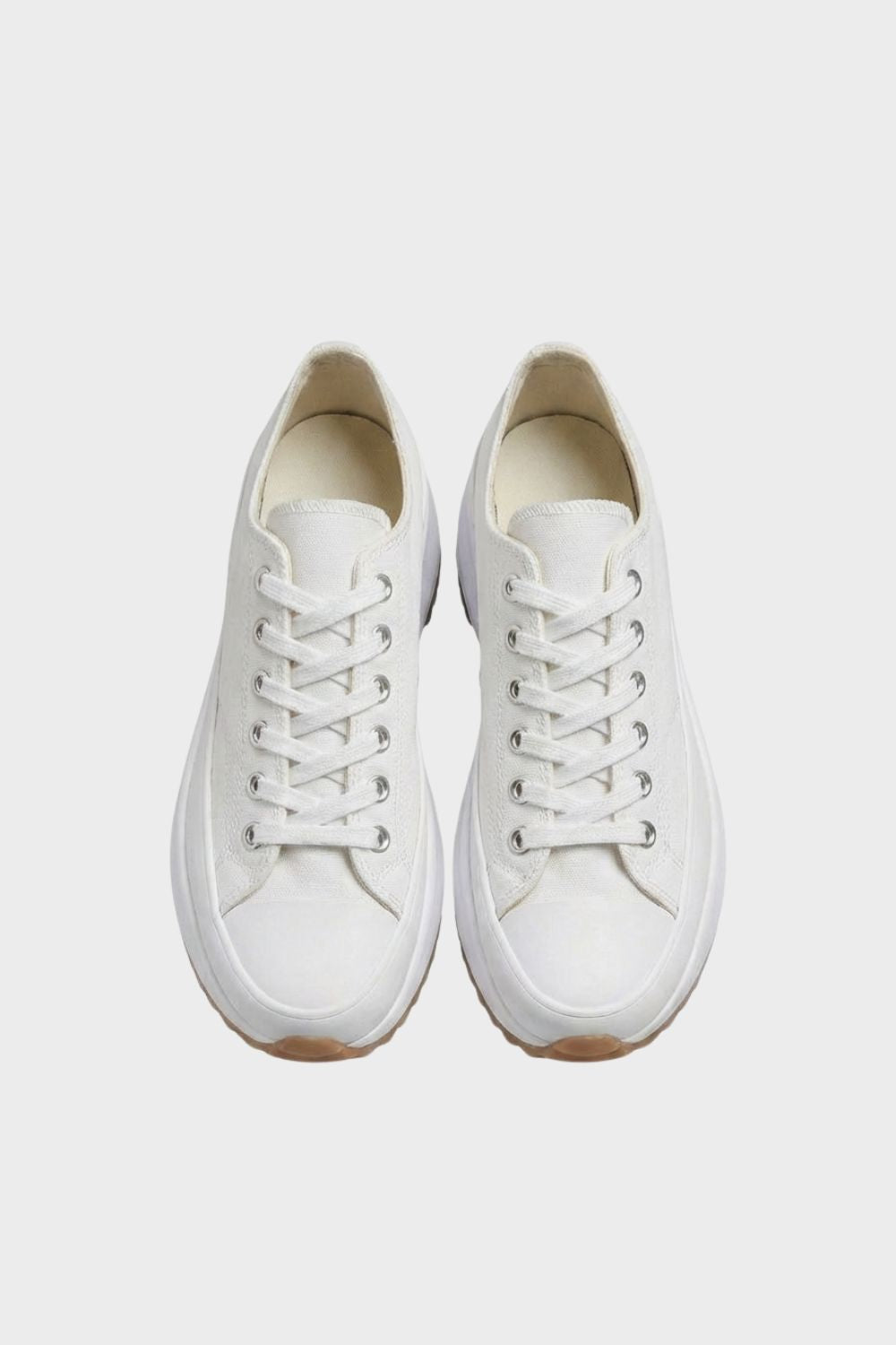 Women's Laced Low Top Sneakers with Rubber Cap