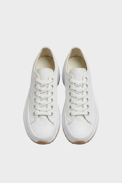 Women's Laced Low Top Sneakers with Rubber Cap
