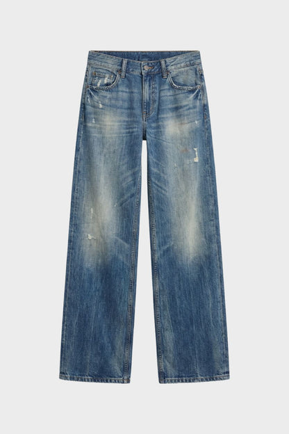 Women's Used Look Wide Leg Jeans
