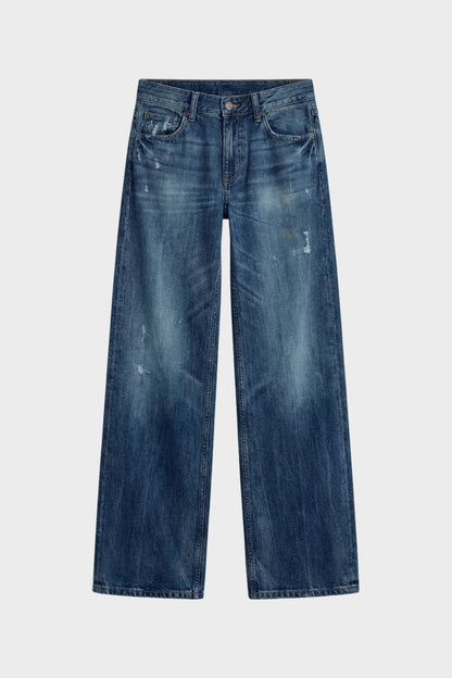 Women's Used Look Wide Leg Jeans