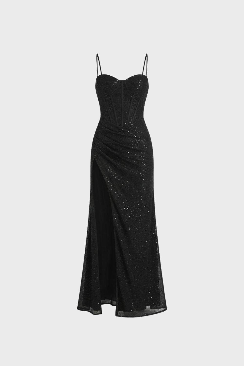 Women's Long Spaghetti Strap Evening Dress